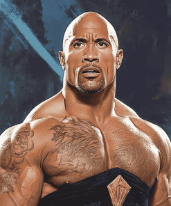 The Rock WWE Icon Diamond Painting