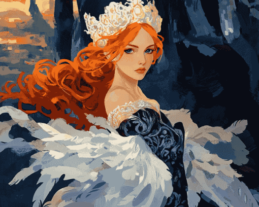 The Swan Princess Diamond Painting