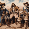 The Three Musketeers Vintage Warriors Diamond Painting