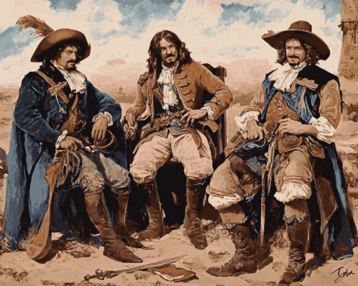 The Three Musketeers Vintage Warriors Diamond Painting