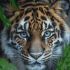 Tiger Blue Eyes Diamond Painting