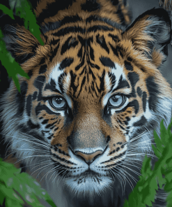 Tiger Blue Eyes Diamond Painting