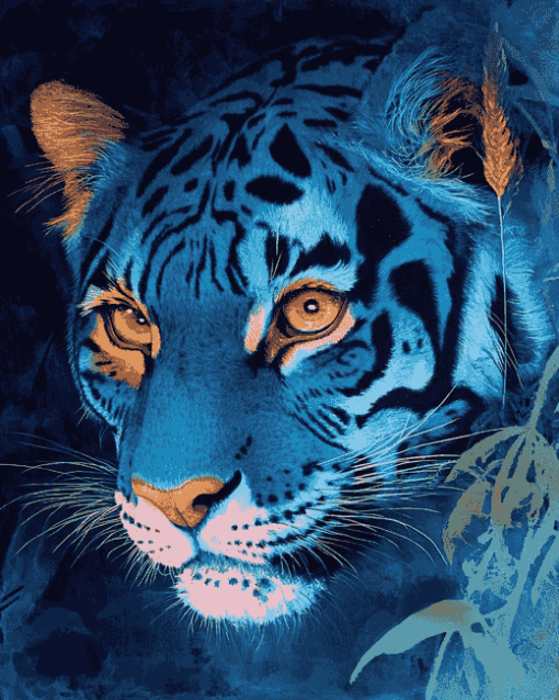 Tiger With Brilliant Eyes Diamond Painting