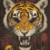 Tiger and Skull Diamond Painting