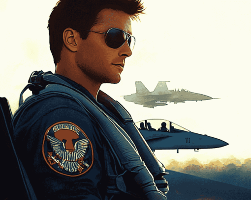 Top Gun Women Celebrities Diamond Painting