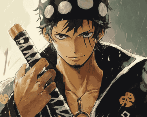 Trafalgar Law Anime Diamond Painting