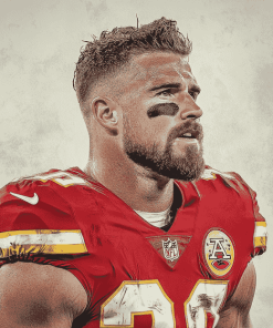 Travis Kelce Football Diamond Painting