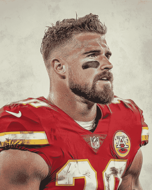 Travis Kelce Football Diamond Painting