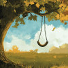 Tree Swing Cartoon Diamond Painting