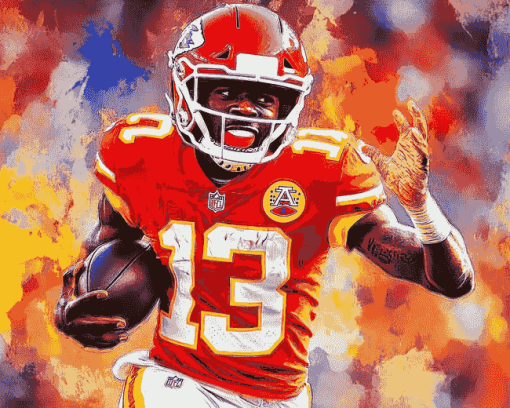 Tyreek Hill Famous Football Player Diamond Painting