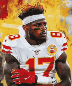 Tyreek Hill Famous Footballer Diamond Painting