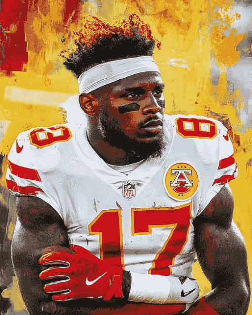 Tyreek Hill Famous Footballer Diamond Painting