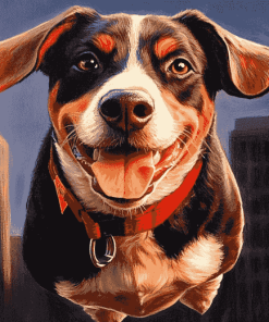 Underdog Puppy Friends Diamond Painting