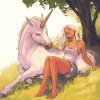 Unicorn Girls Fantasy Diamond Painting