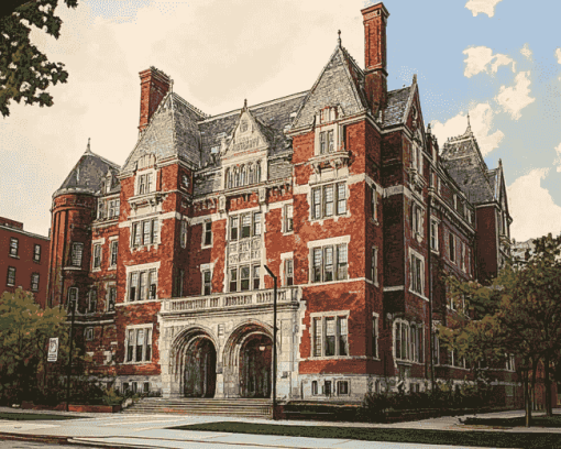 University of Pennsylvania Building Diamond Painting