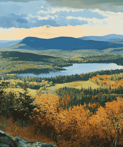 Upstate New York Mountains Diamond Painting