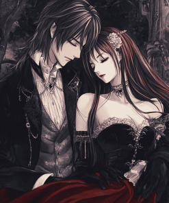 Vampire Night Romance Anime Diamond Painting