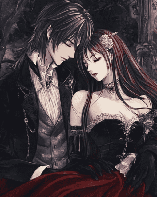 Vampire Night Romance Anime Diamond Painting