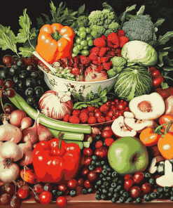 Vegan Vegetables Diamond Painting