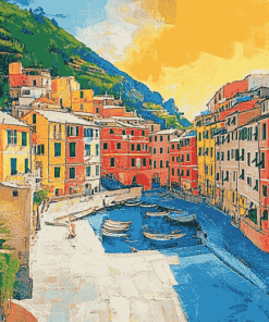 Vernazza Cities of Italy Diamond Painting