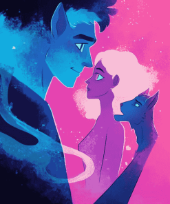 Vibrant Lore Olympus Animation Diamond Painting