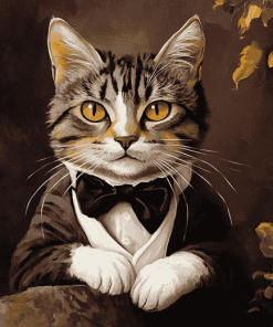 Victorian Cat Diamond Painting