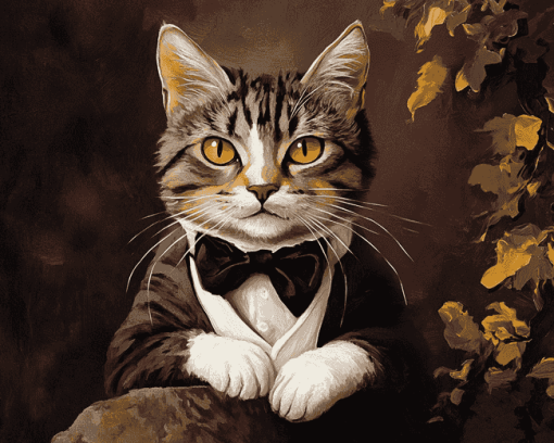 Victorian Cat Diamond Painting