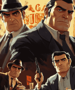 Video Game Mafia Animation Diamond Painting