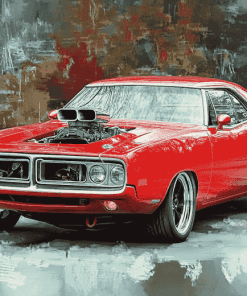 Vintage 1971 Roadrunner Diamond Painting