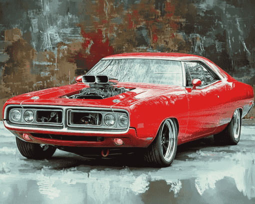 Vintage 1971 Roadrunner Diamond Painting