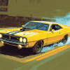 Vintage 1971 Roadrunner Diamond Painting