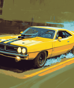 Vintage 1971 Roadrunner Diamond Painting