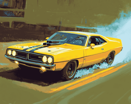 Vintage 1971 Roadrunner Diamond Painting