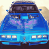 Vintage Blue Trans Am Car Diamond Painting