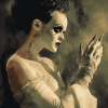 Vintage Bride Of Frankenstein Diamond Painting