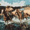 Vintage Cowboys and Horses Diamond Painting