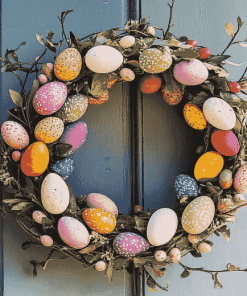 Vintage Easter Wreaths Diamond Painting