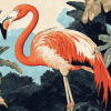 Vintage Flamingo Bird Diamond Painting