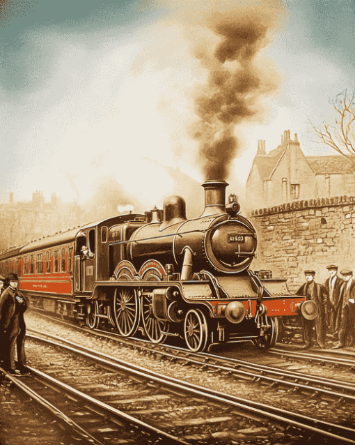 Vintage GWR Train Diamond Painting