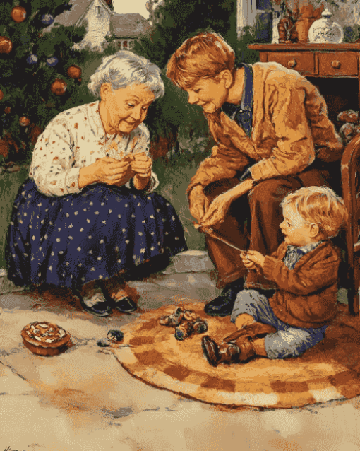 Vintage Grandma Moments Diamond Painting