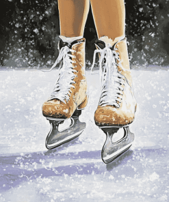 Vintage Ice Skating Diamond Painting