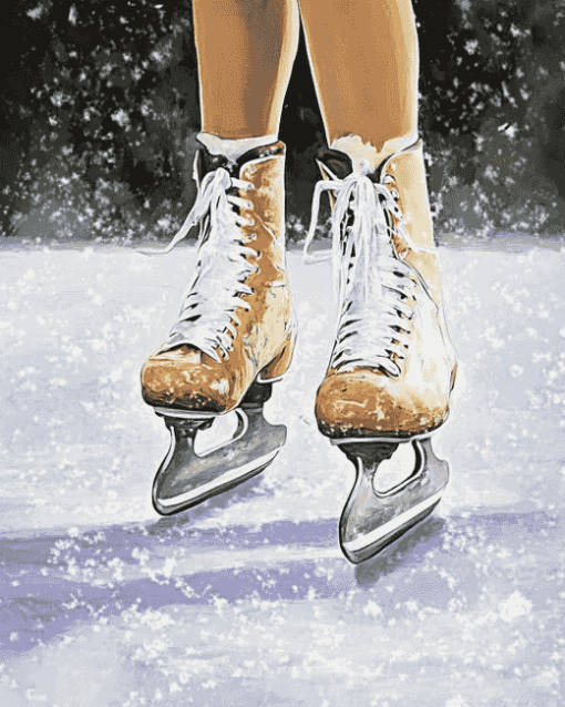 Vintage Ice Skating Diamond Painting