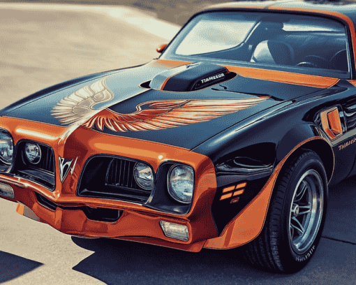 Vintage Pontiac Firebird Diamond Painting