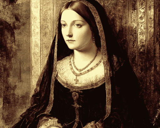 Vintage Queens Catherine Of Aragon Diamond Painting