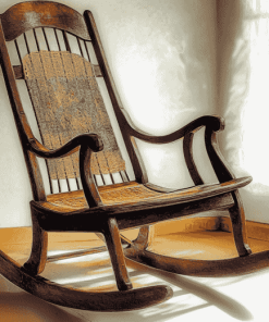 Vintage Rocking Chair Antiques Diamond Painting