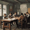 Vintage School Room Diamond Painting