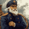 Vintage Sea Captain Diamond Painting