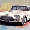 Vintage Tbird Car Diamond Painting