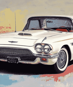 Vintage Tbird Car Diamond Painting