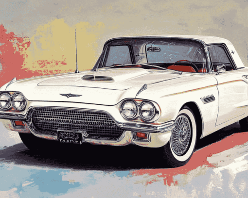 Vintage Tbird Car Diamond Painting